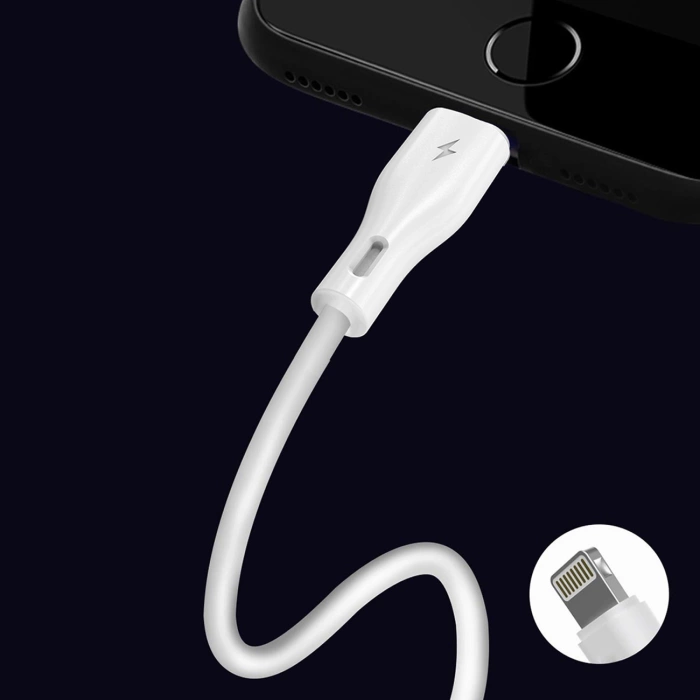 Dudao przewód kabel USB / Lightning 5A 2m biały (L2L 2m white)