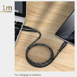 USAMS Kabel pleciony U41 Lightning/USB Fast Charge 1m czerwony/red SJ391USB02 (US-SJ391)