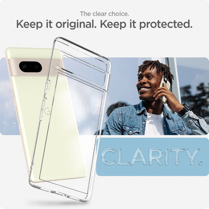 Spigen Ultra Hybrid GOOGLE PIXEL 7 Case CRYSTAL CLEAR