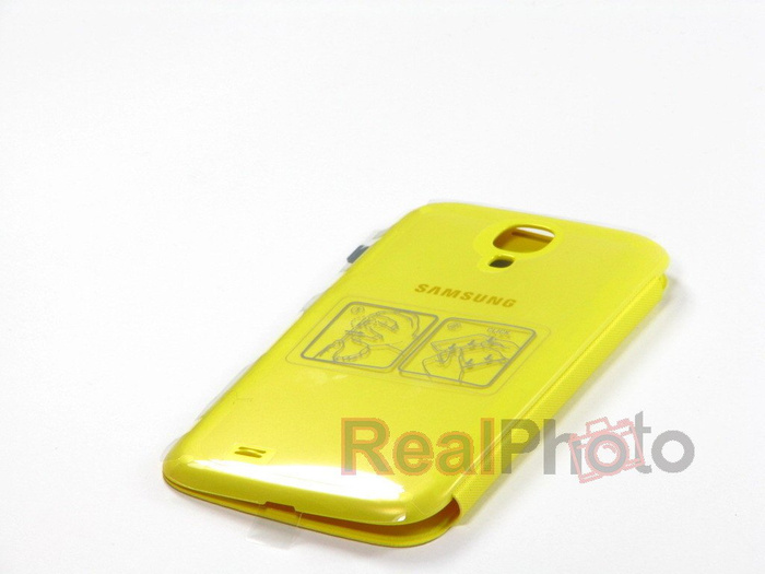 Futerał SAMSUNG Galaxy S4 SIV I9500 I9505 Etui Flip S-VIEW EF-CI950BWEG Żółty