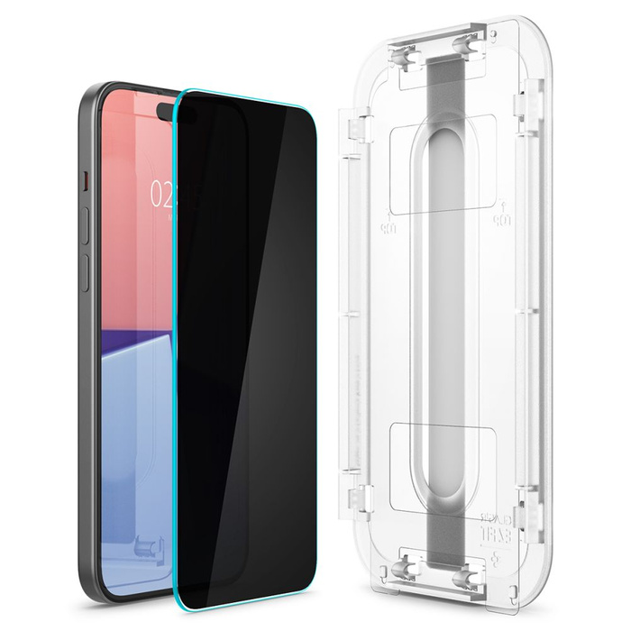 Szkło Hartowane Spigen Glas.tr ”ez Fit” 2-pack iPhone 15 /16 Privacy