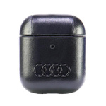 Audi Leather Big Logo AirPods 1/2 cover  czarny/black AU-AP-GT/D3-BK