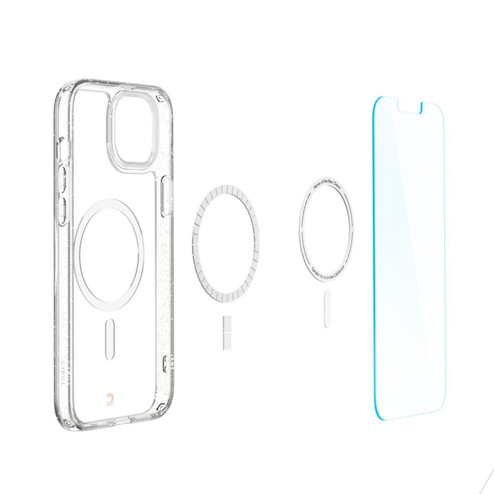 Case Spigen IPhone 14 PLUS CYRILL SHINE Mag MagSafe Glitter CLEAR