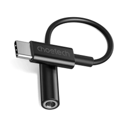 Adapter Choetech AUX003 USB-C do 3.5mm Audio Jack Adapter (czarny)