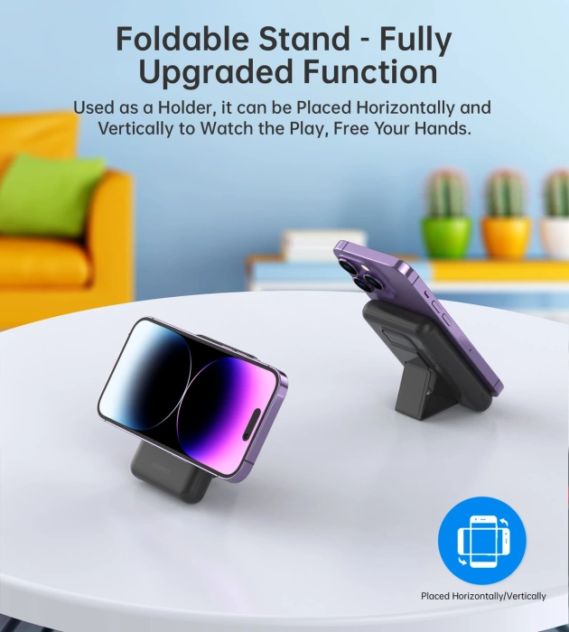 Powerbank Choetech B662 bezprzewodowy MagSafe 5000mAh - czarny