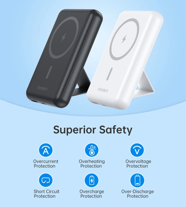 Powerbank Choetech B662 bezprzewodowy MagSafe 5000mAh - czarny