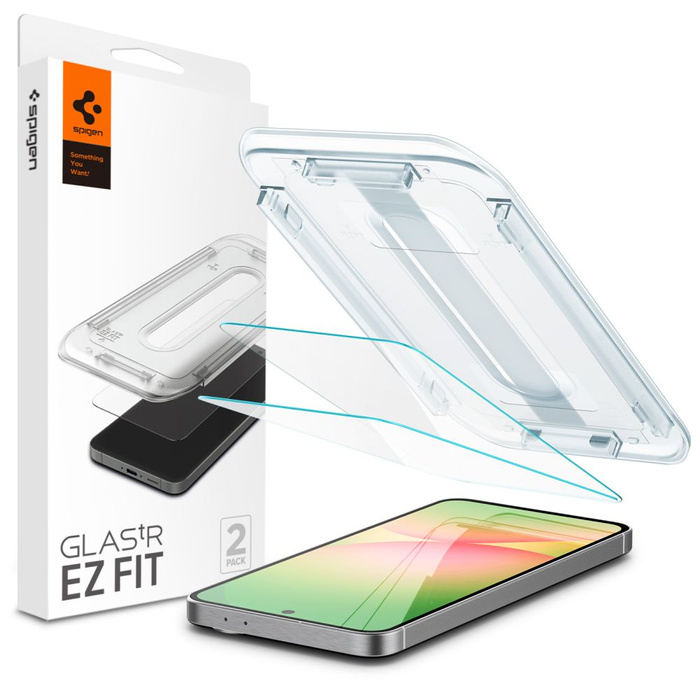 SZKŁO HARTOWANE SPIGEN GLAS.TR ”EZ FIT” 2-PACK GALAXY A56 / S24 FE CLEAR