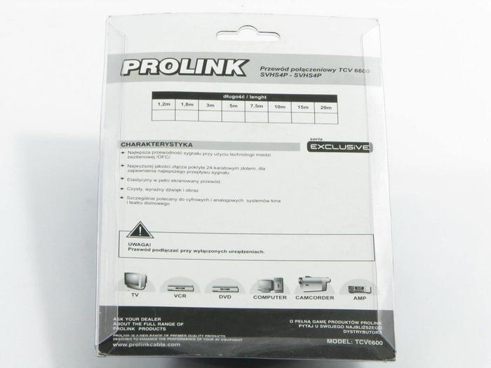 Kabel PROLINK SVHS4P -  SVHS4P 1,2m TCV6600