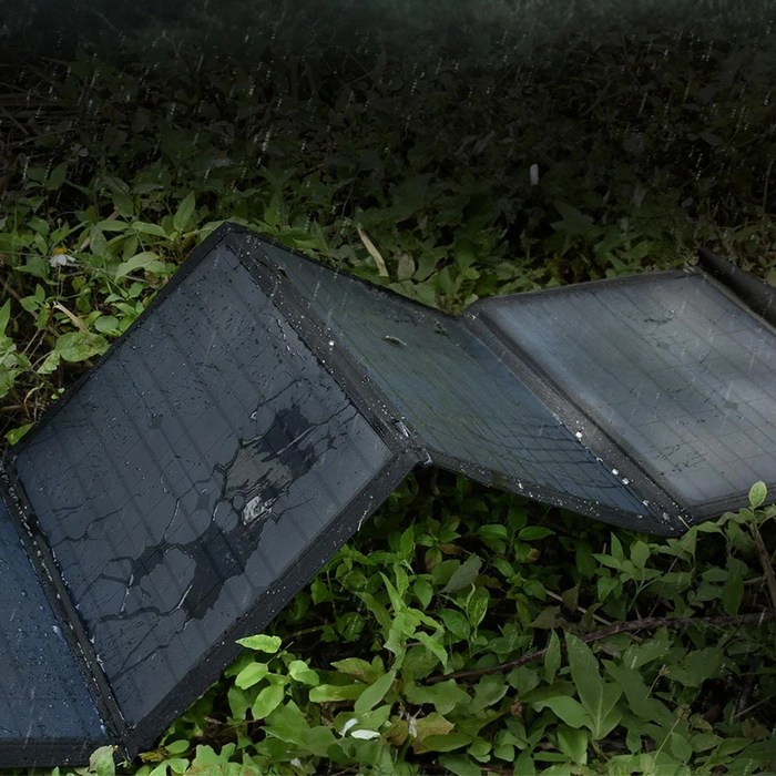 Choetech solar charger 100W foldable 2x USB 1x USB C PD QC black (SC009-V2)