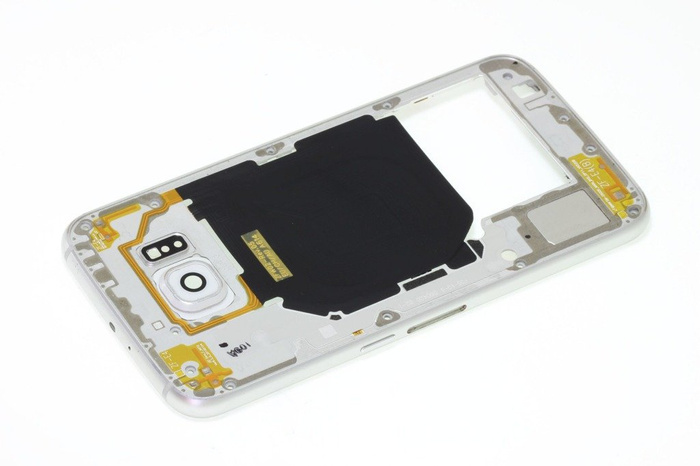Case Body Frame SAMSUNG Galaxy S6 White Pearl Grade B