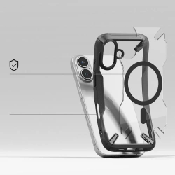 Etui RINGKE FUSION X MAGNETIC MAGSAFE IPHONE 16 BLACK
