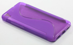 Pokrowiec S-Line Huawei Ascend Y6 Fioletowa Etui Silikon