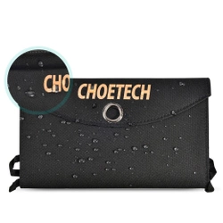 Choetech składana ładowarka solarna słoneczna fotowoltaiczna 19W 2x USB 2,4A czarny (SC001)