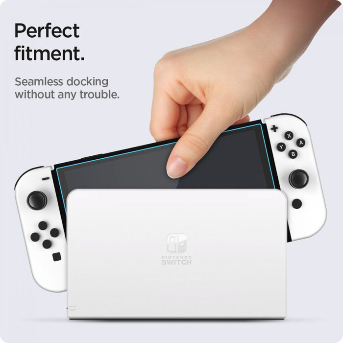 Szkło Hartowane SPIGEN Nintendo Switch Oled Glas.Tr ”ez Fit” 2-Pack