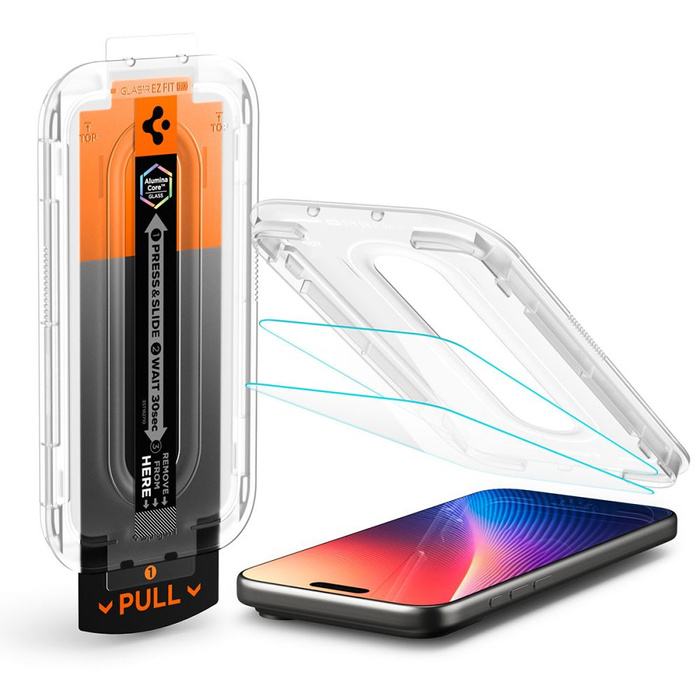 SZKŁO HARTOWANE SPIGEN IPHONE 16 PRO MAX / 17 PRO MAX GLAS.TR ”EZ FIT PRO” CLEAR