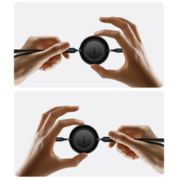 Baseus Bright Mirror 2 zwijany kabel przewód 3w1 USB Typ C - micro USB + Lightning + USB Typ C 3.5A 1.1m zielony (CAMJ010206)