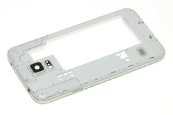 Case Body Frame SAMSUNG Galaxy S5 Silver Grade B