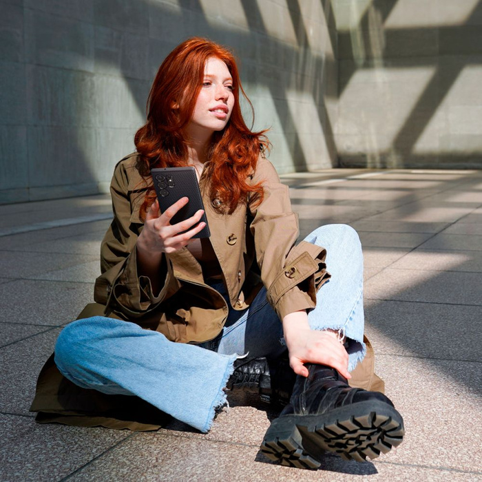 Etui Spigen Liquid Air Galaxy S23 Ultra Matte Black Case