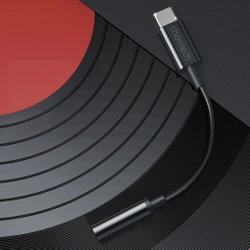 Adapter Choetech AUX003 USB-C do 3.5mm Audio Jack Adapter (czarny)