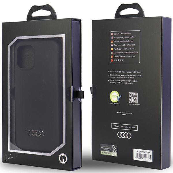 Audi Silicone Case iPhone 12 / 12 Pro 6.1" czarny/black hardcase AU-LSRIP12P-Q3/D1-BK