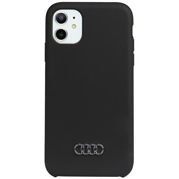Audi Silicone Case iPhone 12 / 12 Pro 6.1" czarny/black hardcase AU-LSRIP12P-Q3/D1-BK