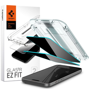 Tempered Glass Spigen Glas.tr "ez Fit" 2-pack iPhone 15 Privacy