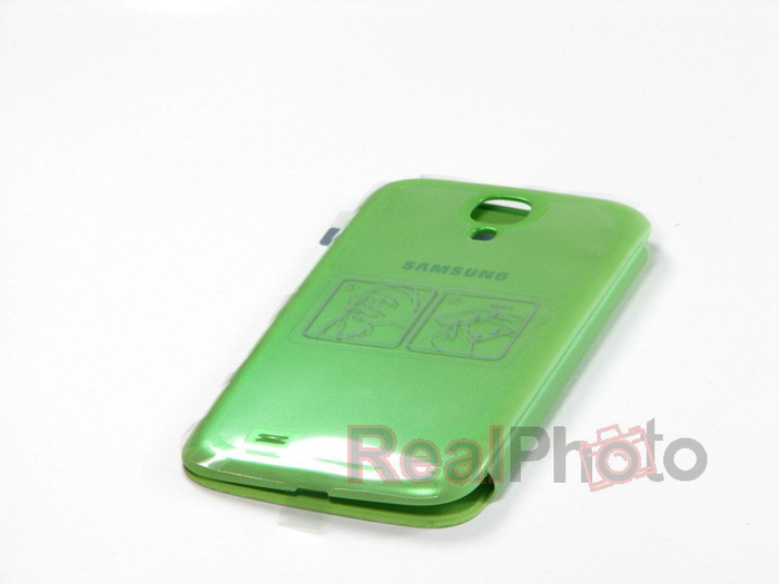Futerał SAMSUNG Galaxy S4 SIV I9500 I9505 Etui Flip S-VIEW EF-CI950BWEG Zielony