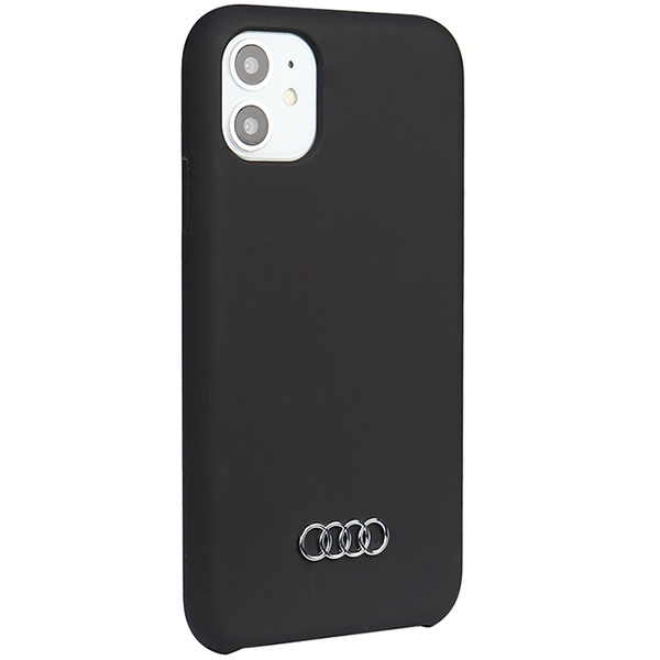 Audi Silicone Case iPhone 12 / 12 Pro 6.1" czarny/black hardcase AU-LSRIP12P-Q3/D1-BK