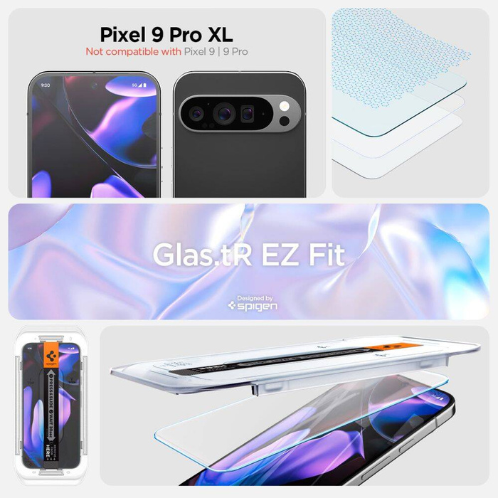 Szkło Hartowane Spigen Glas.tr ”ez Fit” 2-pack Google Pixel 9 Pro Xl / 10 Pro Xl Clear