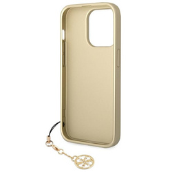Case GUESS Apple iPhone 14 Pro Max 4G Charms Collection Brown Hardcase