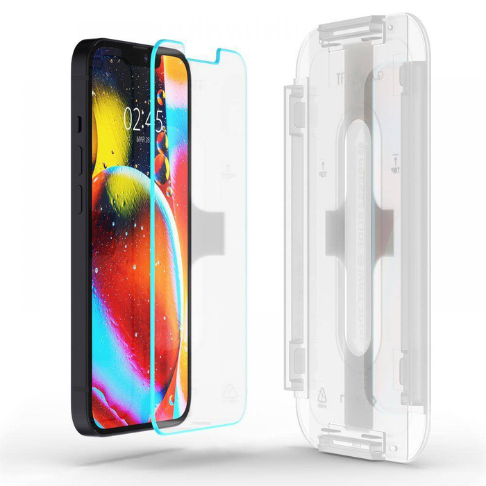 SZKŁO HARTOWANE SPIGEN Apple iPhone 13 Mini Glas.Tr ”EZ Fit” 2-Pack