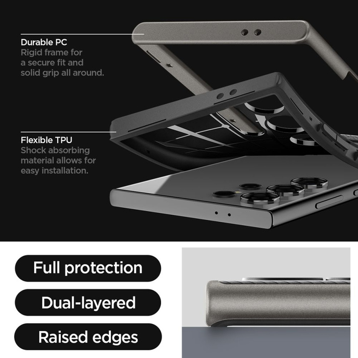 Etui Spigen Neo Hybrid Samsung Galaxy S24 Ultra Gunmetal Case