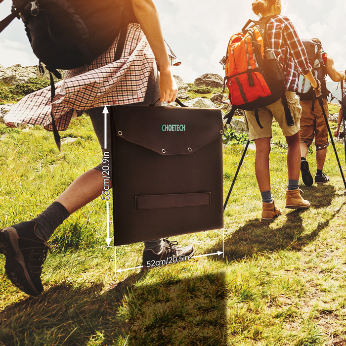 Choetech foldable solar charger 120W 1 x USB Type C / 2 x USB Type A (SC008)