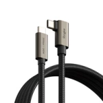 Kabel RINGKE USB 3.2 GEN 2X2 TYPE-C 90 DEGREE CABLE PD240W 200CM BLACK