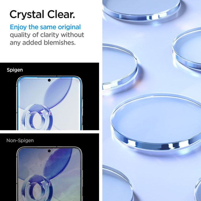 Tempered Glass Spigen GLAS.TR "EZ FIT" 2-PACK GALAXY S23 CLEAR
