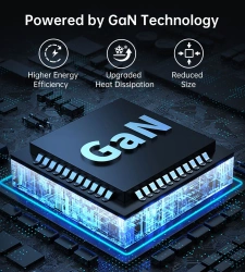 Szybka ładowarka sieciowa GaN Choetech PD8008 100W 2x USB-A / 2x USB-C - biała