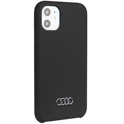 Audi Silicone Case iPhone 12 / 12 Pro 6.1" czarny/black hardcase AU-LSRIP12P-Q3/D1-BK