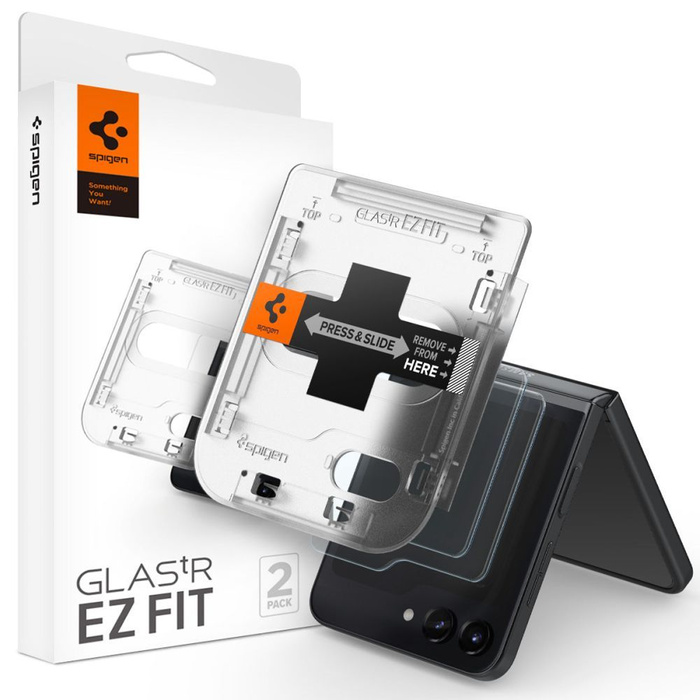 SZKŁO HARTOWANE SPIGEN GLAS.TR ”EZ FIT” 2-PACK GALAXY Z FOLD 5 CLEAR