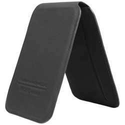 Audi Leather Wallet Card Slot Stand czarny/black MagSafe AU-MSCH-GT/D3-BK