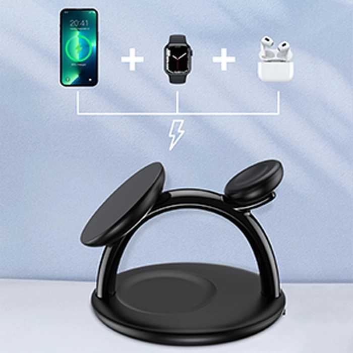 Choetech inductive 3-in-1 charging station iPhone 12/13/14, AirPods Pro, Apple Watch black (T587-F)