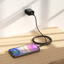 Kabel Choetech IP0041 USB-C / Lightning MFi 480Mb/s 3A 2 m - czarny