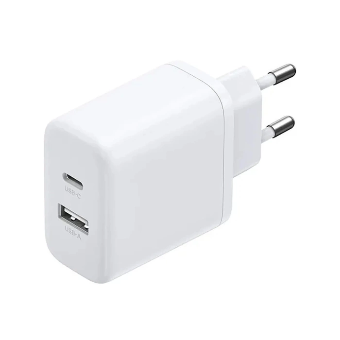 Ładowarka sieciowa Ugreen X227 20W GaN 1x USB-A 1x USB-C - biała