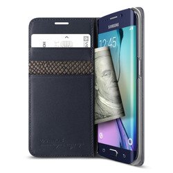 Etui Samsung Galaxy S6 Edge VERUS Genuine Leather Case Navy Prawdziwa Skóra!