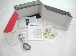 Pudełko Motorola K1 PINK CD, kabel